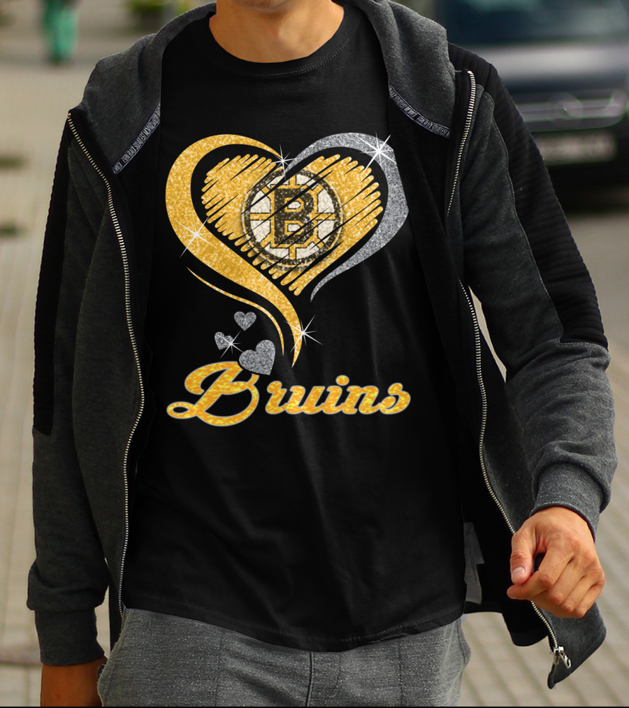Boston Bruins Heart T-Shirt