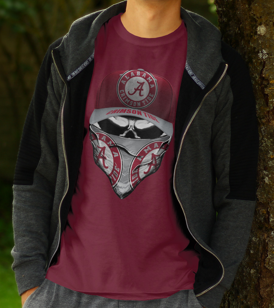 Alabama Crimson Tide A Logo Bandana Mask T-Shirt