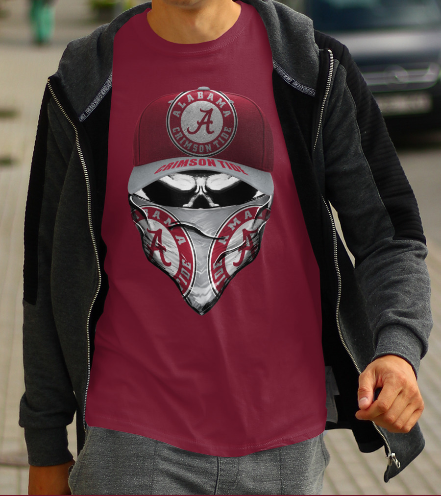 Alabama Crimson Tide A Logo Bandana Mask T-Shirt