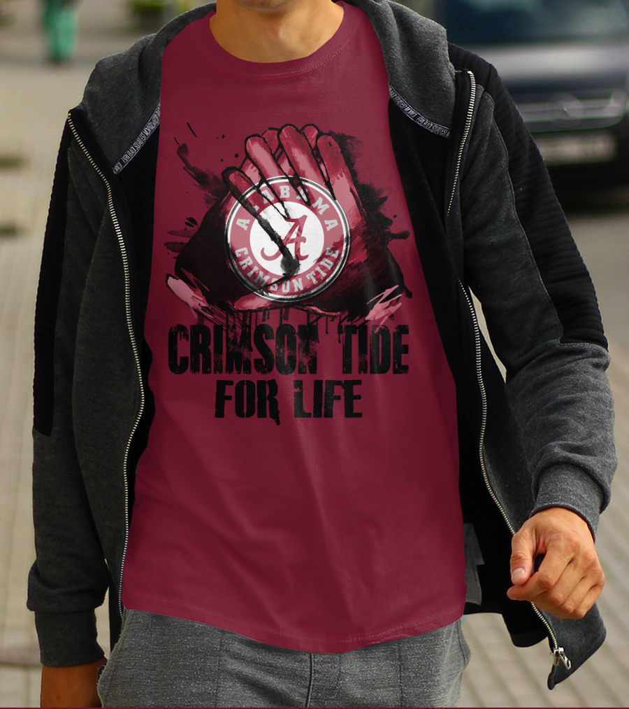 Alabama Crimson Tide For Life T-Shirt