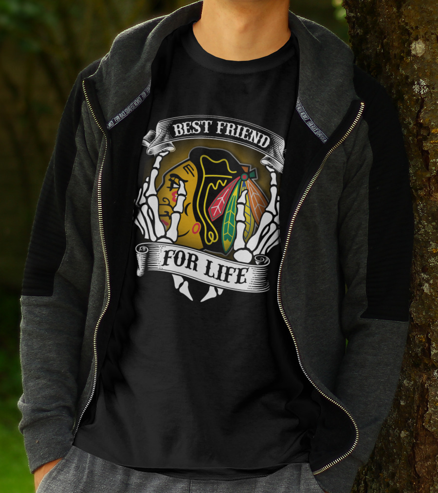Chicago Blackhawks Best Friend For Life T-Shirt