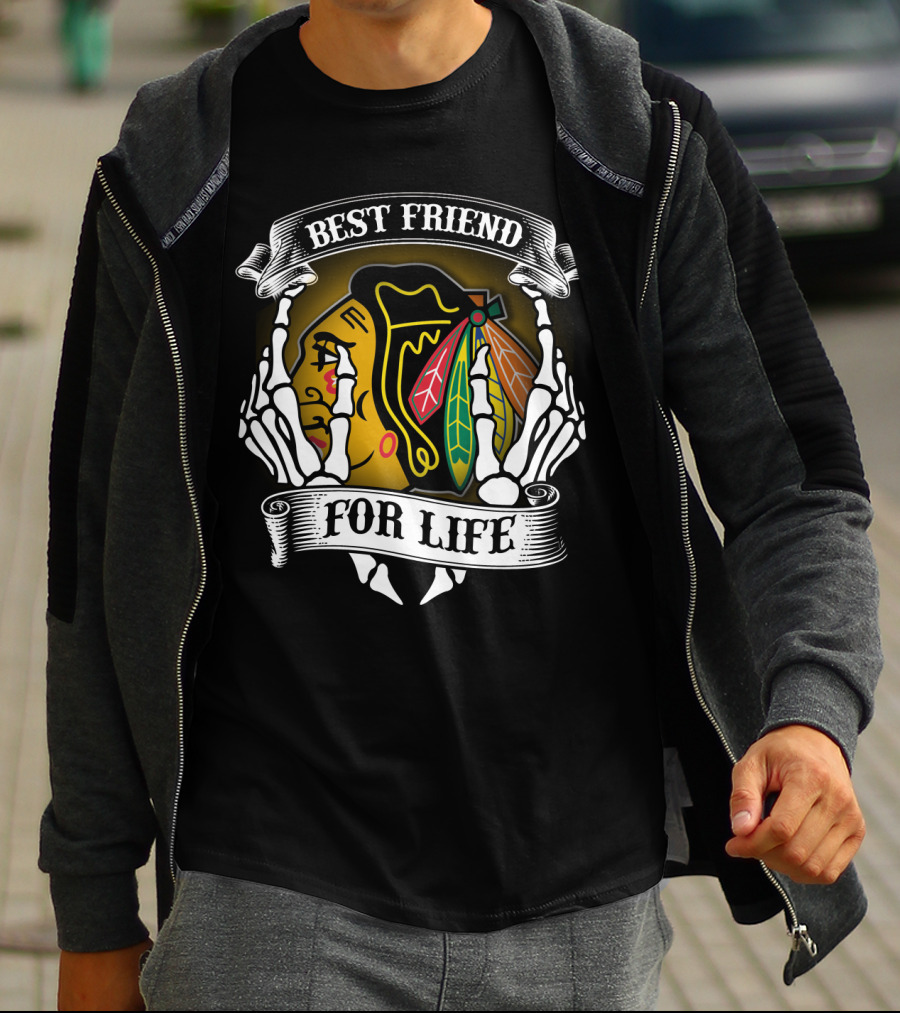 Chicago Blackhawks Best Friend For Life T-Shirt