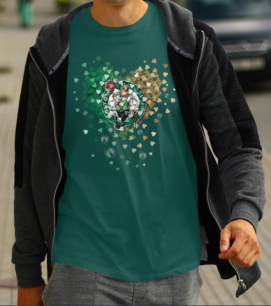 Boston Celtics Heart Logo Burst T-Shirt