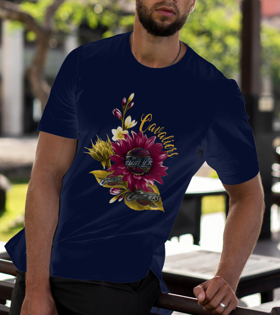 Cleveland Cavaliers Floral Basketball T-Shirt