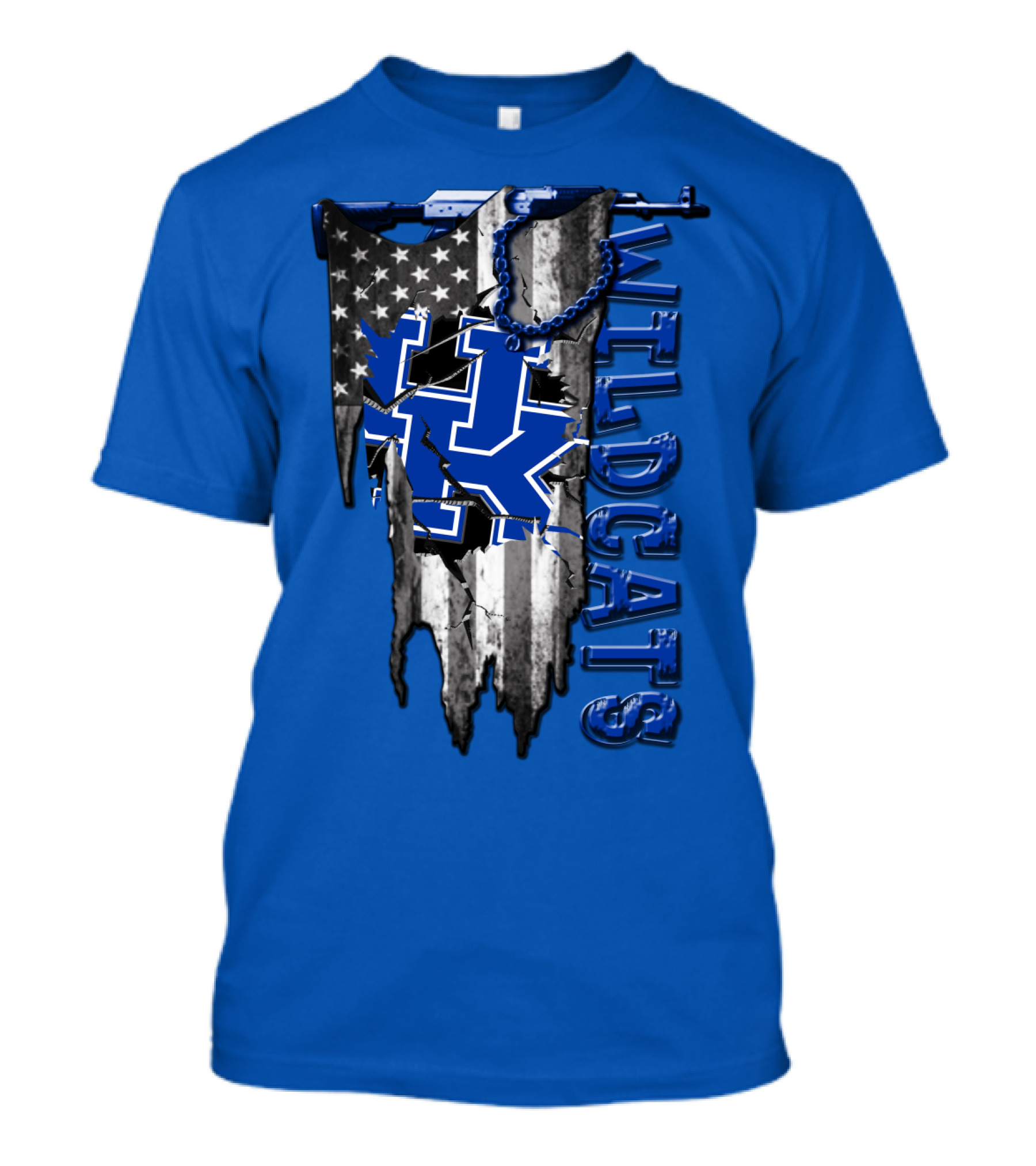 Wildcats American Flag Kentucky Wildcats T-Shirt