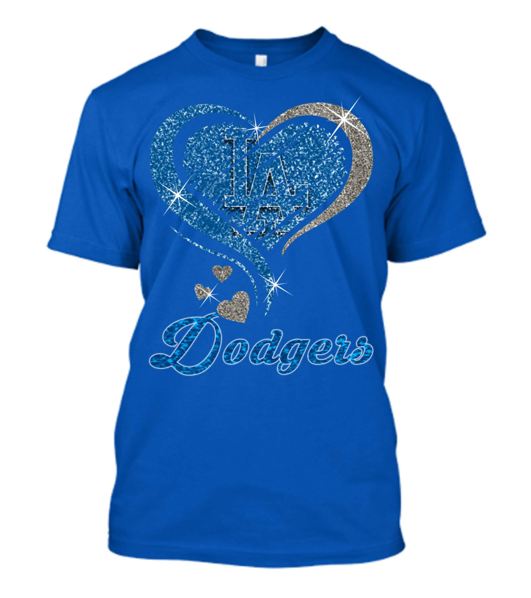 Los Angeles Dodgers Heart Logo Mlb Fan T-Shirt