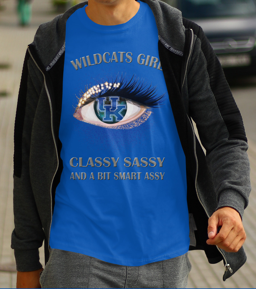 Wildcats Girl Classy Sassy And A Bit Smart Assy Kentucky Wildcats T-Shirt