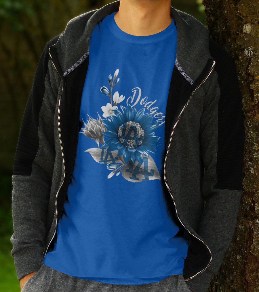 Los Angeles Dodgers Floral T-Shirt