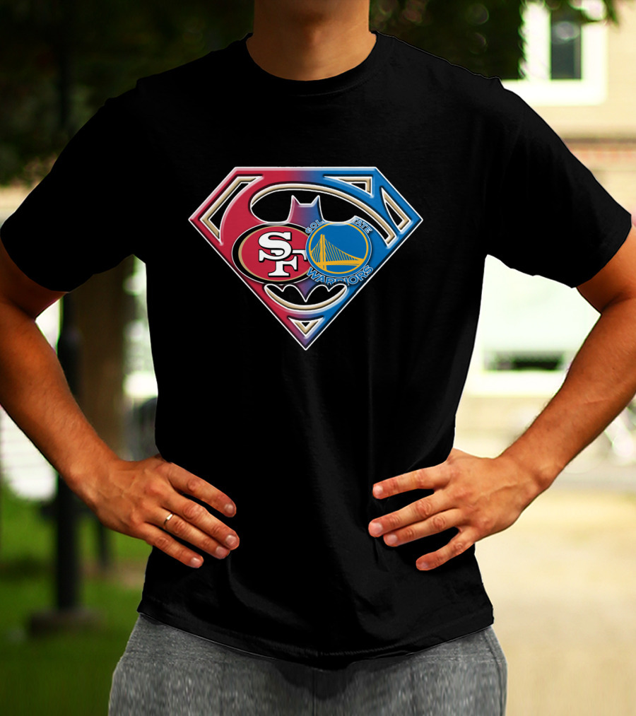 San Francisco 49ers Golden State Warriors Superman Batman T-Shirt