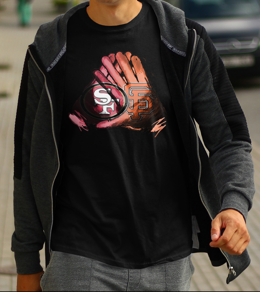 49ers And Giants For Life Football Baseball Fol T-Shirt