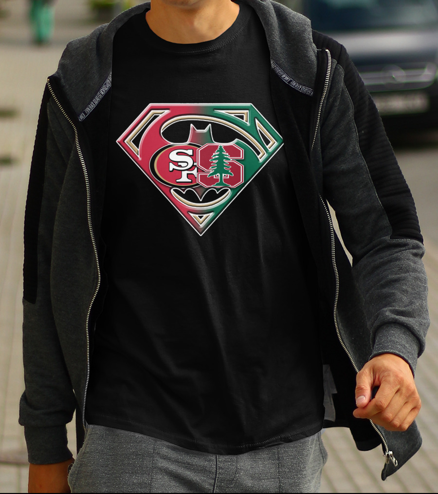 San Francisco 49ers Stanford Tree Logo Superhero Shield T-Shirt
