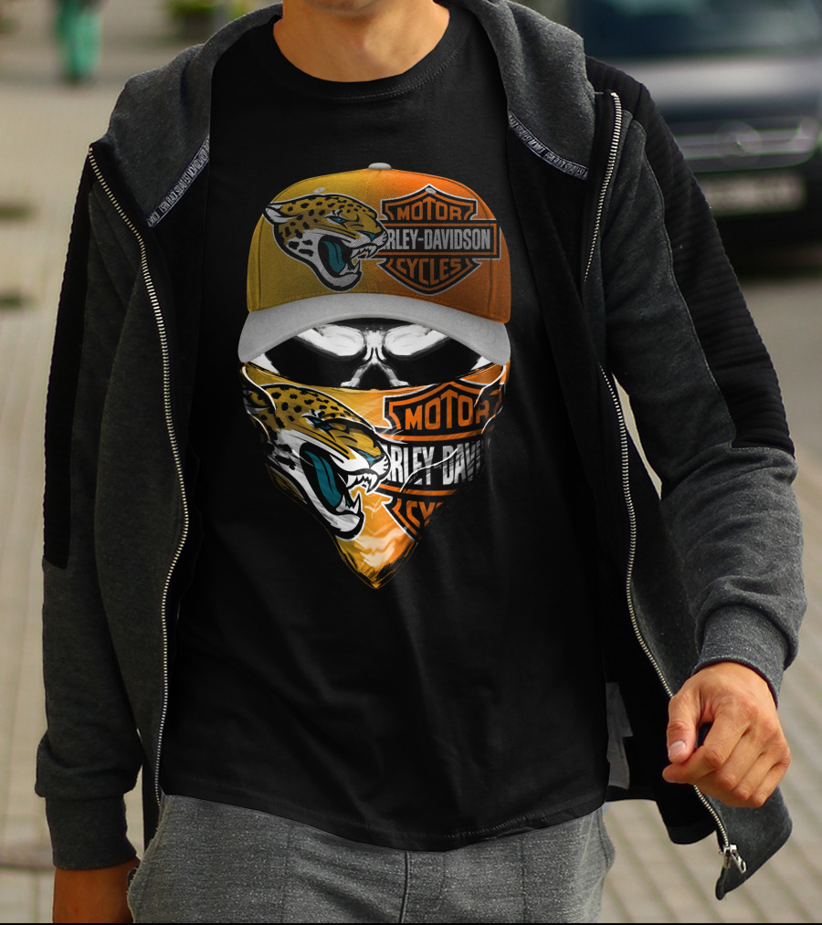 Jacksonville Jaguars Harley Davidson 15Hl Fusion T-Shirt