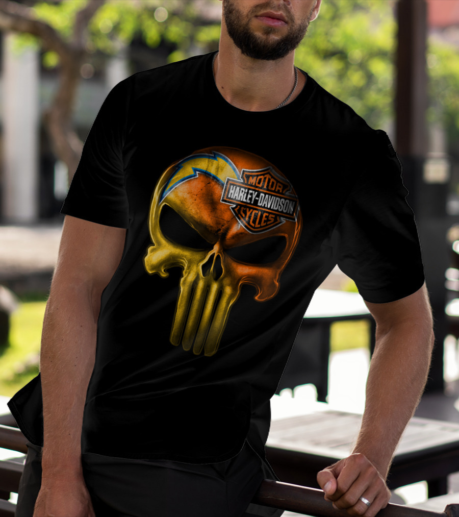 Harley Davidson Punisher Skull Chargers T-Shirt