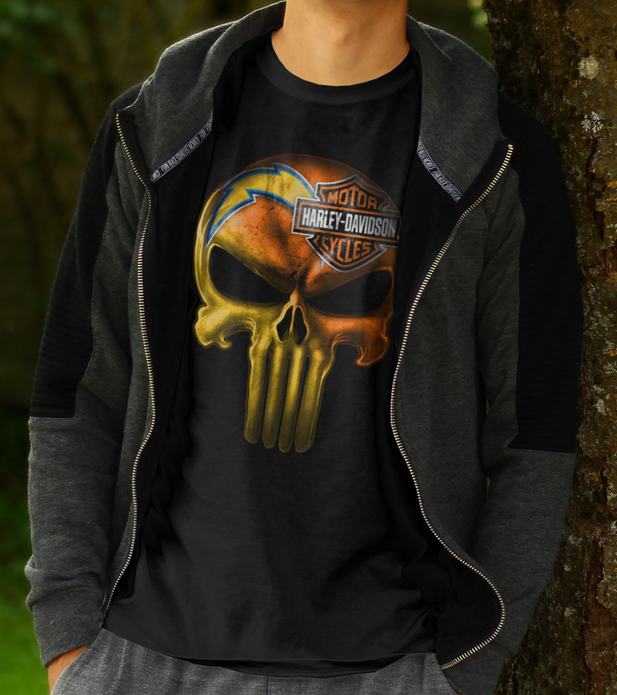 Harley Davidson Punisher Skull Chargers T-Shirt