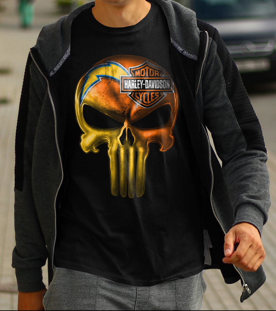 Harley Davidson Punisher Skull Chargers T-Shirt