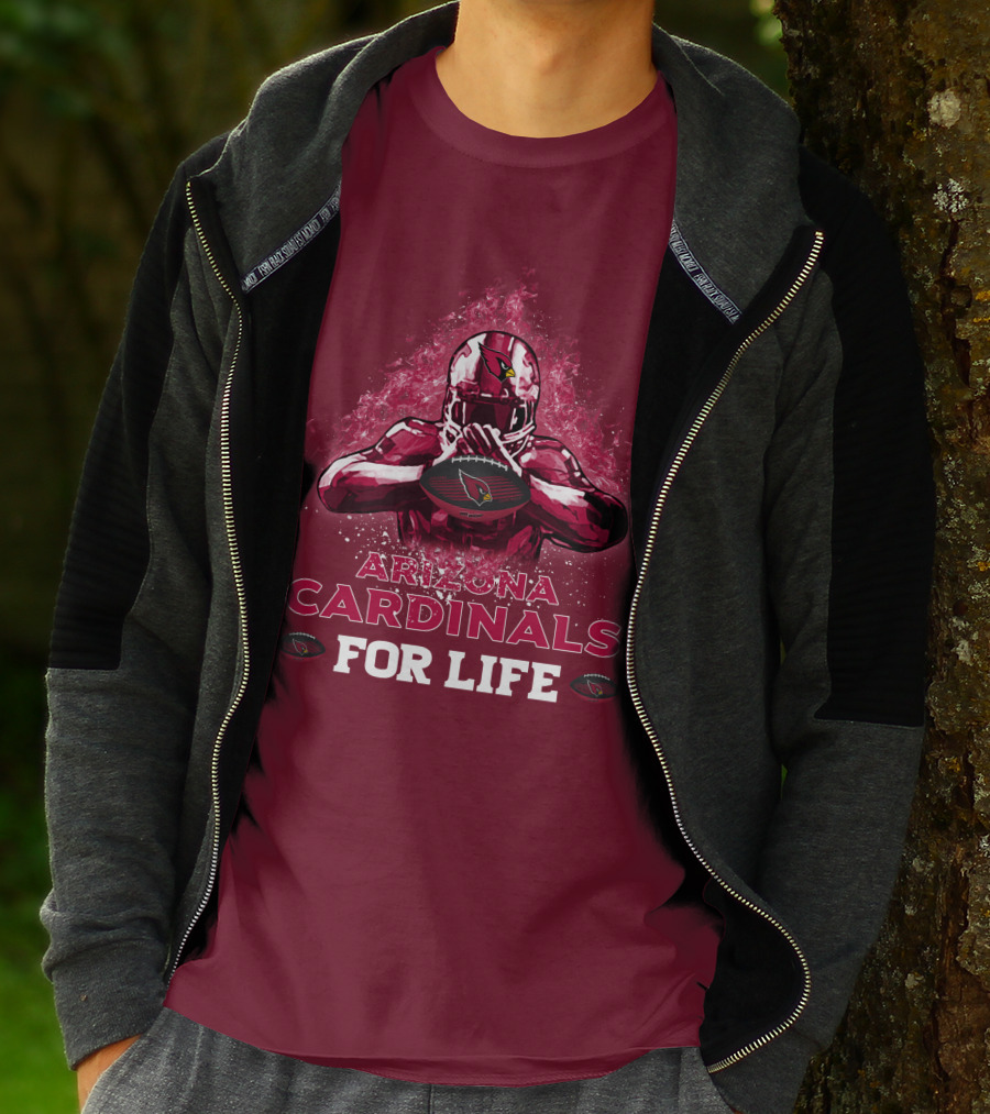Arizona Cardinals For Life Football T-Shirt