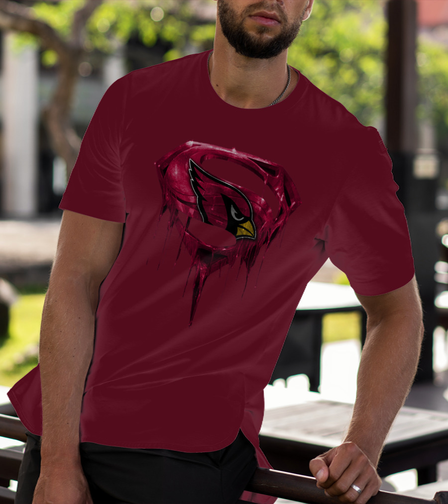 Arizona Cardinals Dripping Superman T-Shirt