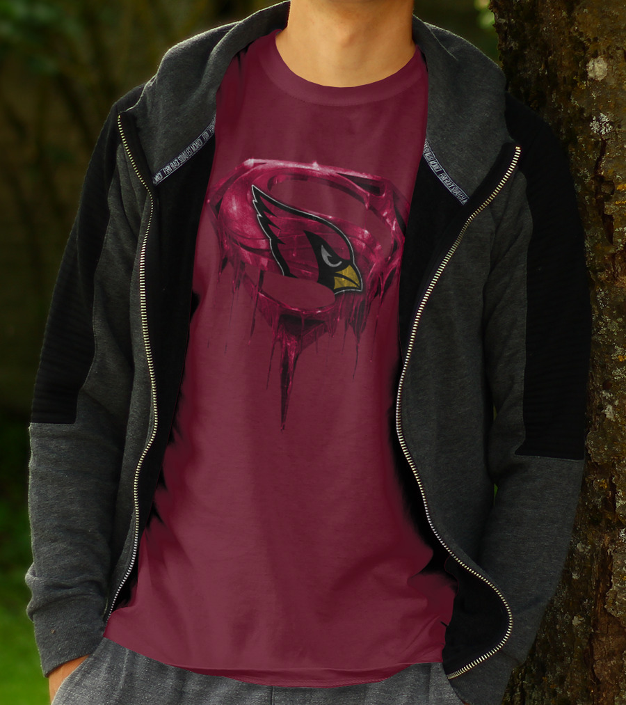 Arizona Cardinals Dripping Superman T-Shirt
