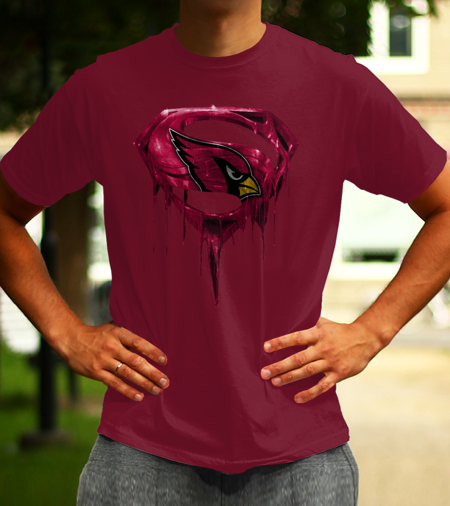 Arizona Cardinals Dripping Superman T-Shirt