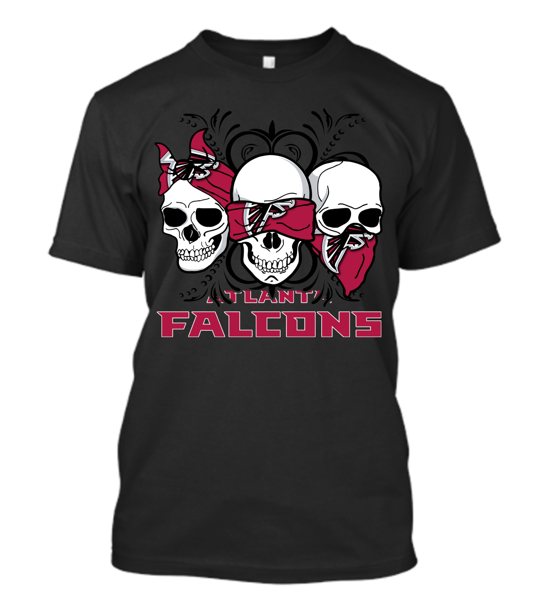 Skull Atlanta Falcons T-Shirt