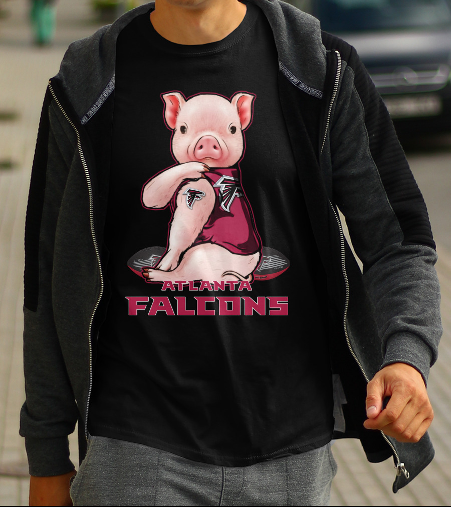 Atlanta Falcons Pig Football Fan T-Shirt