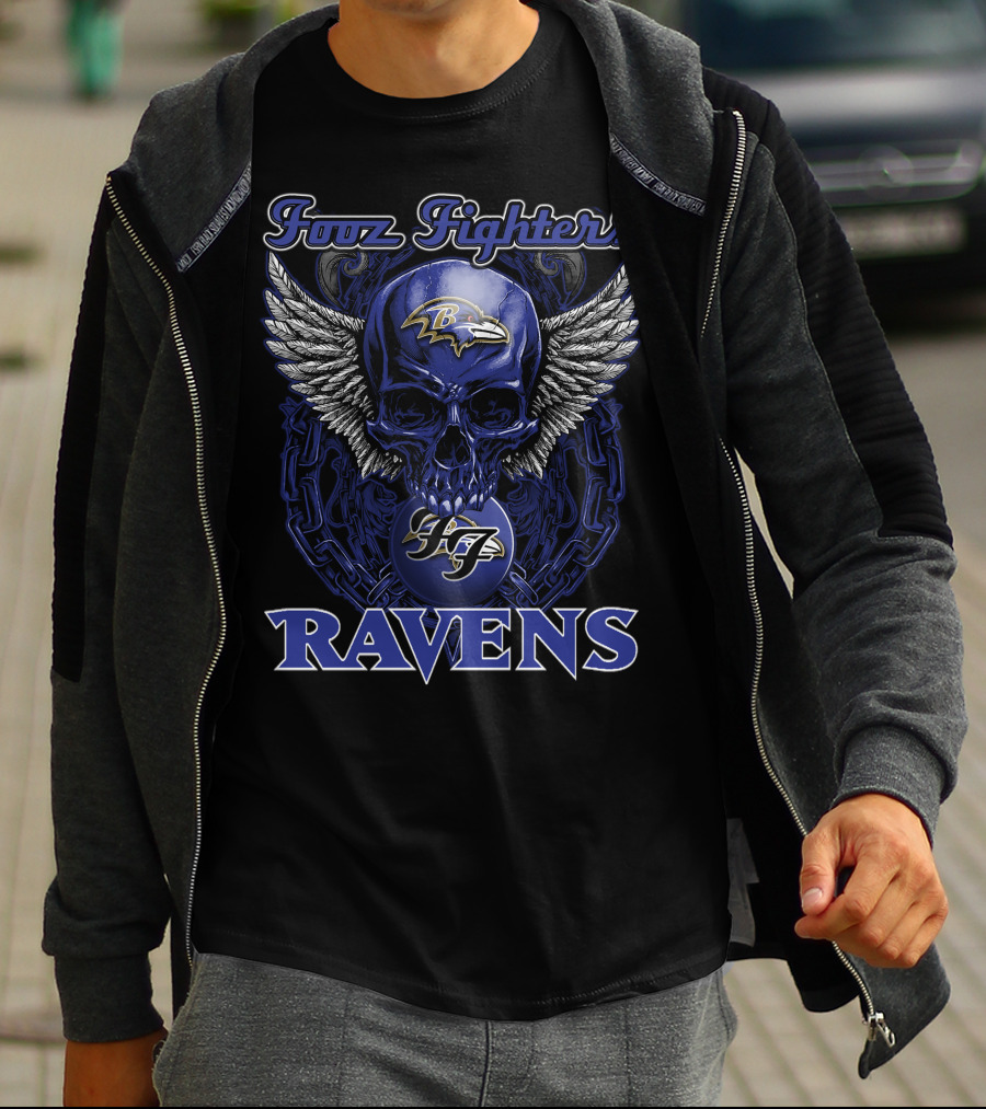 Foo Fighters Baltimore Ravens Ravens T-Shirt