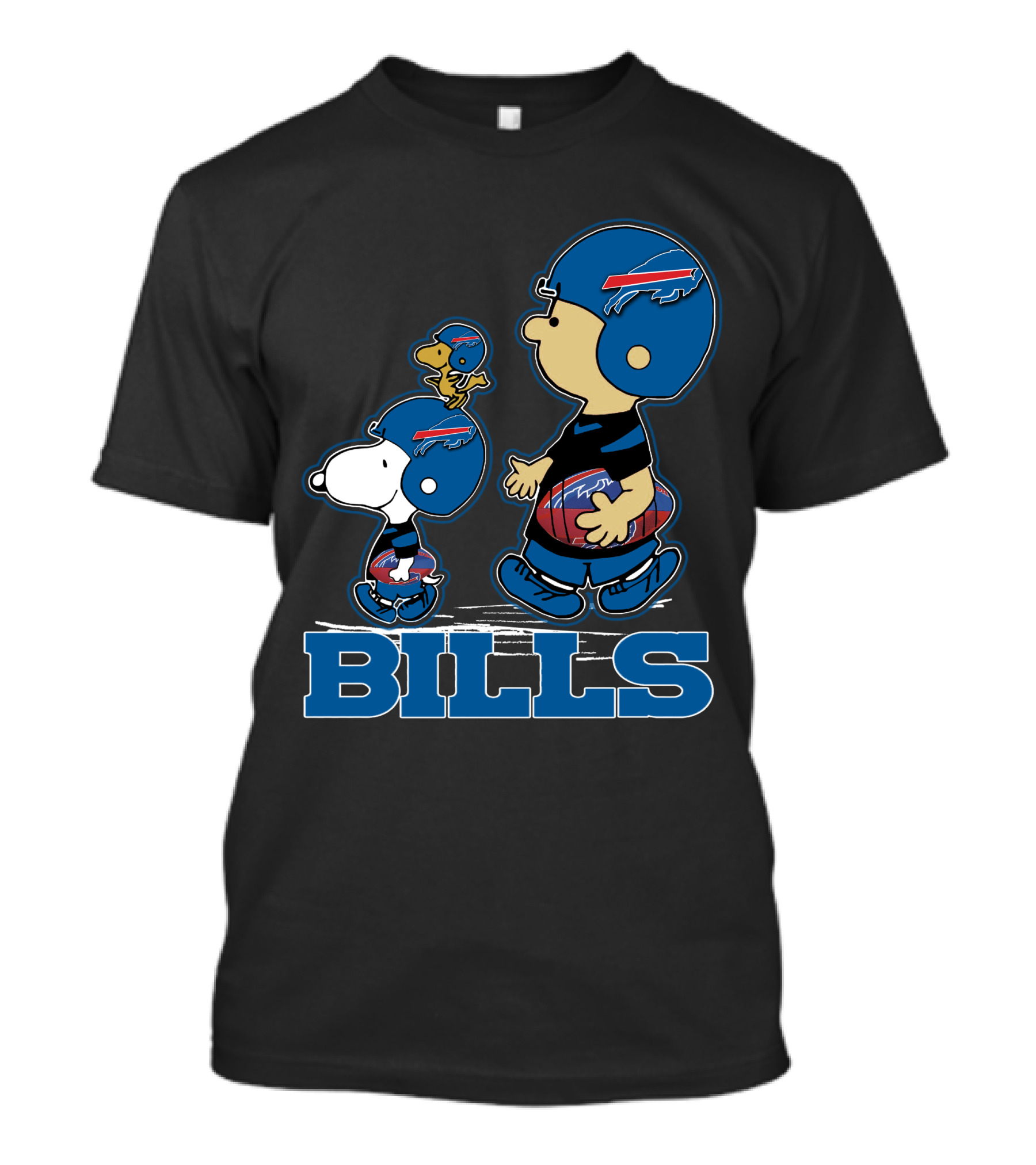 Bills Snpfootball Buffalo Peanuts Characters T-Shirt