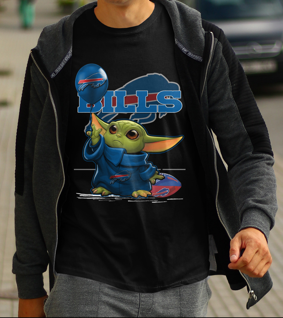 Yoda Bills Buffalo Football Balloon T-Shirt