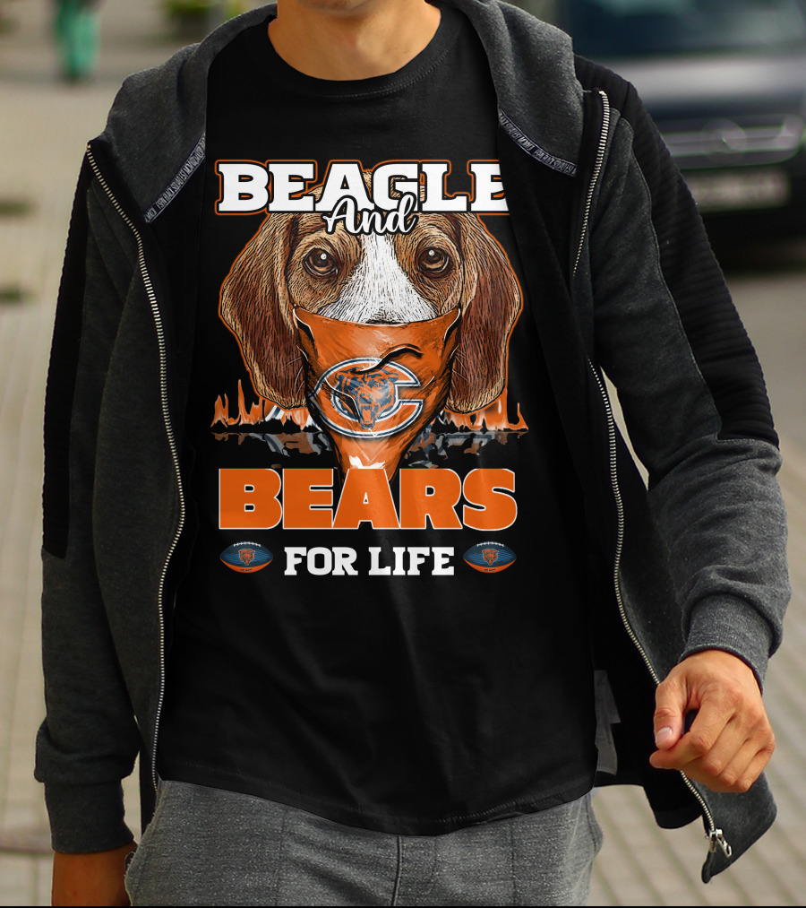 BEAGLE AND CHICAGO BEARS FOR LIFE T-Shirt