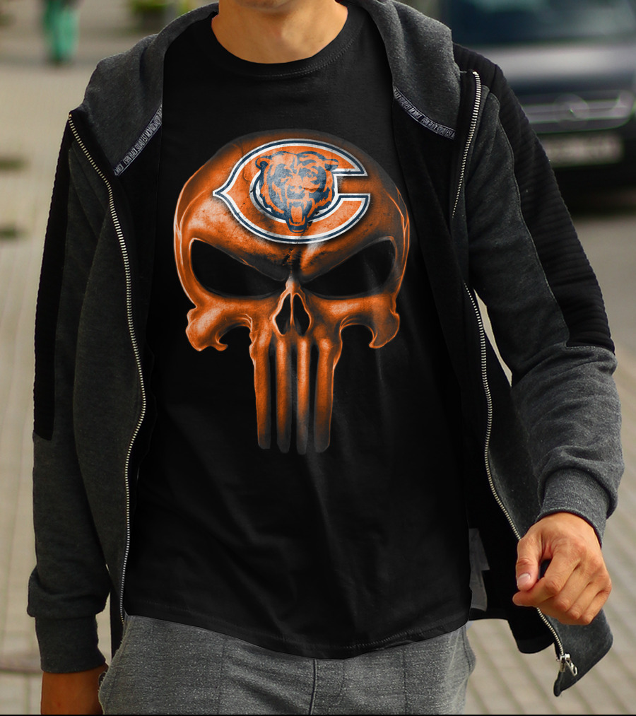 Chicago Bears Skull T-Shirt