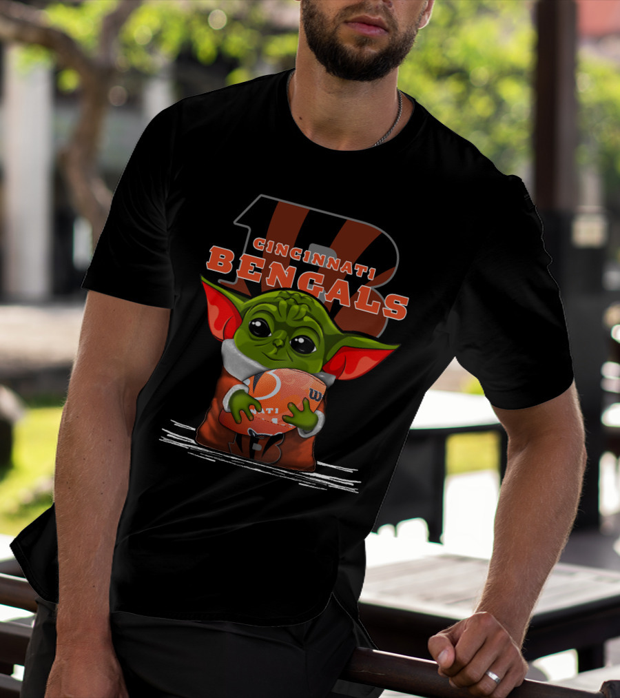 CINCINNATI BENGALS YODA WITH FOOTBALL T-Shirt