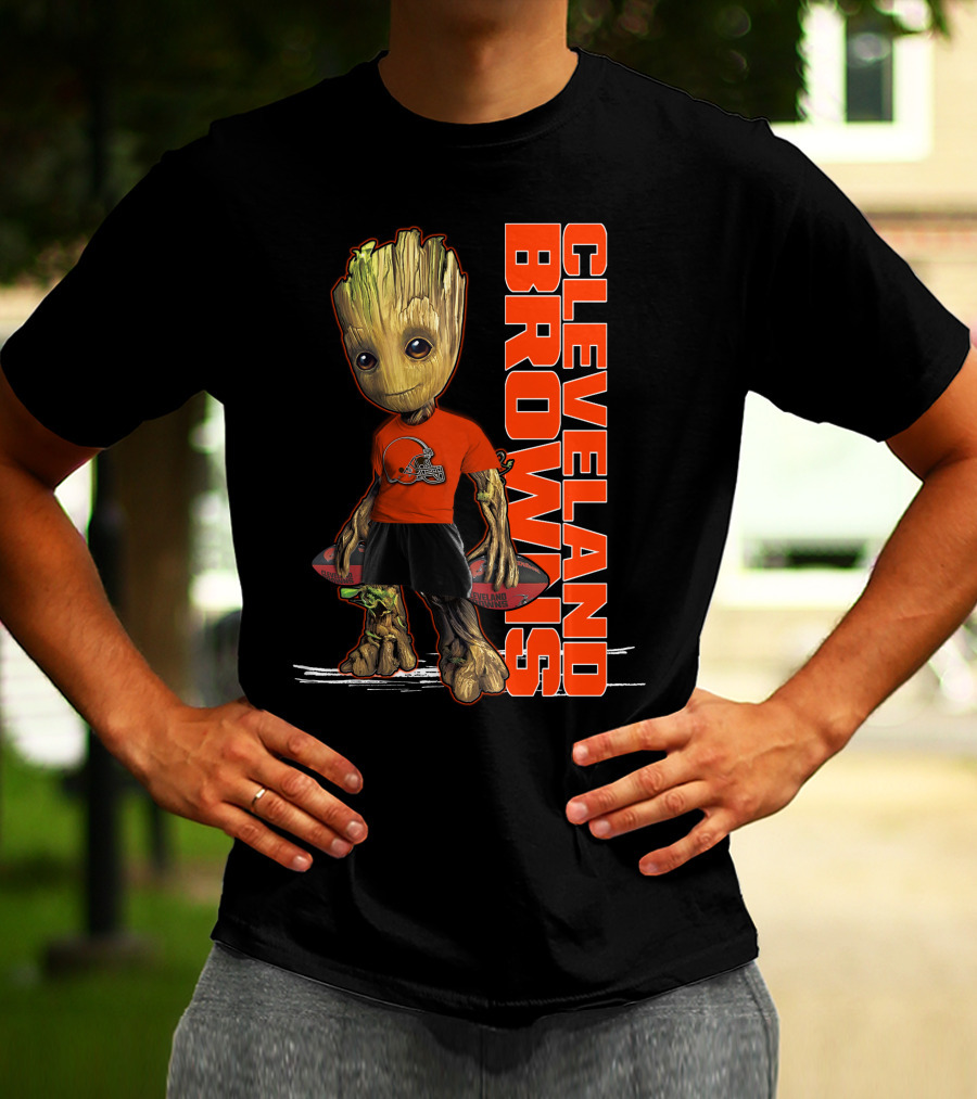Groot Cleveland Browns NFL Team Spirit T-Shirt