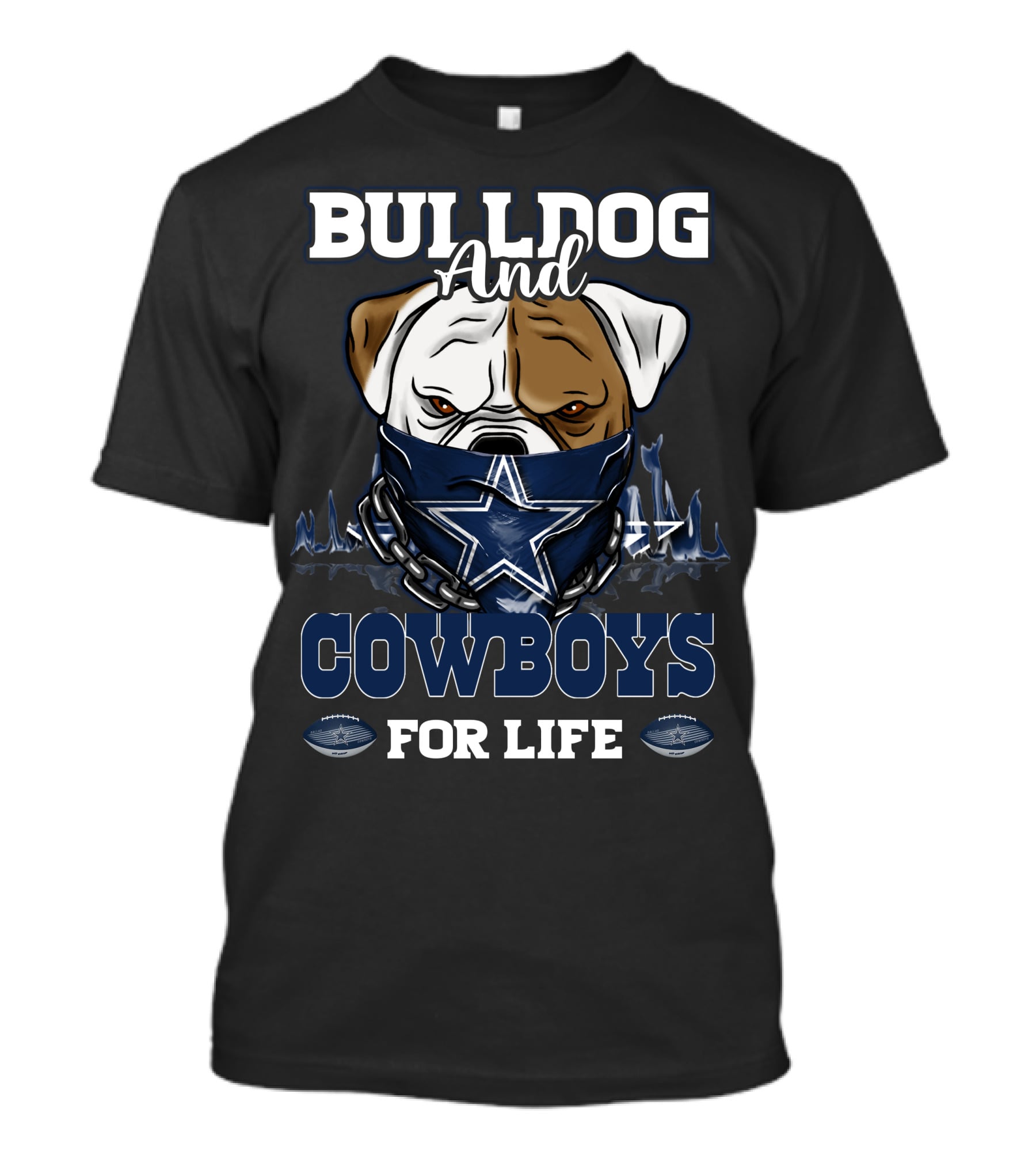 Bulldog And Cowboys For Life T-Shirt