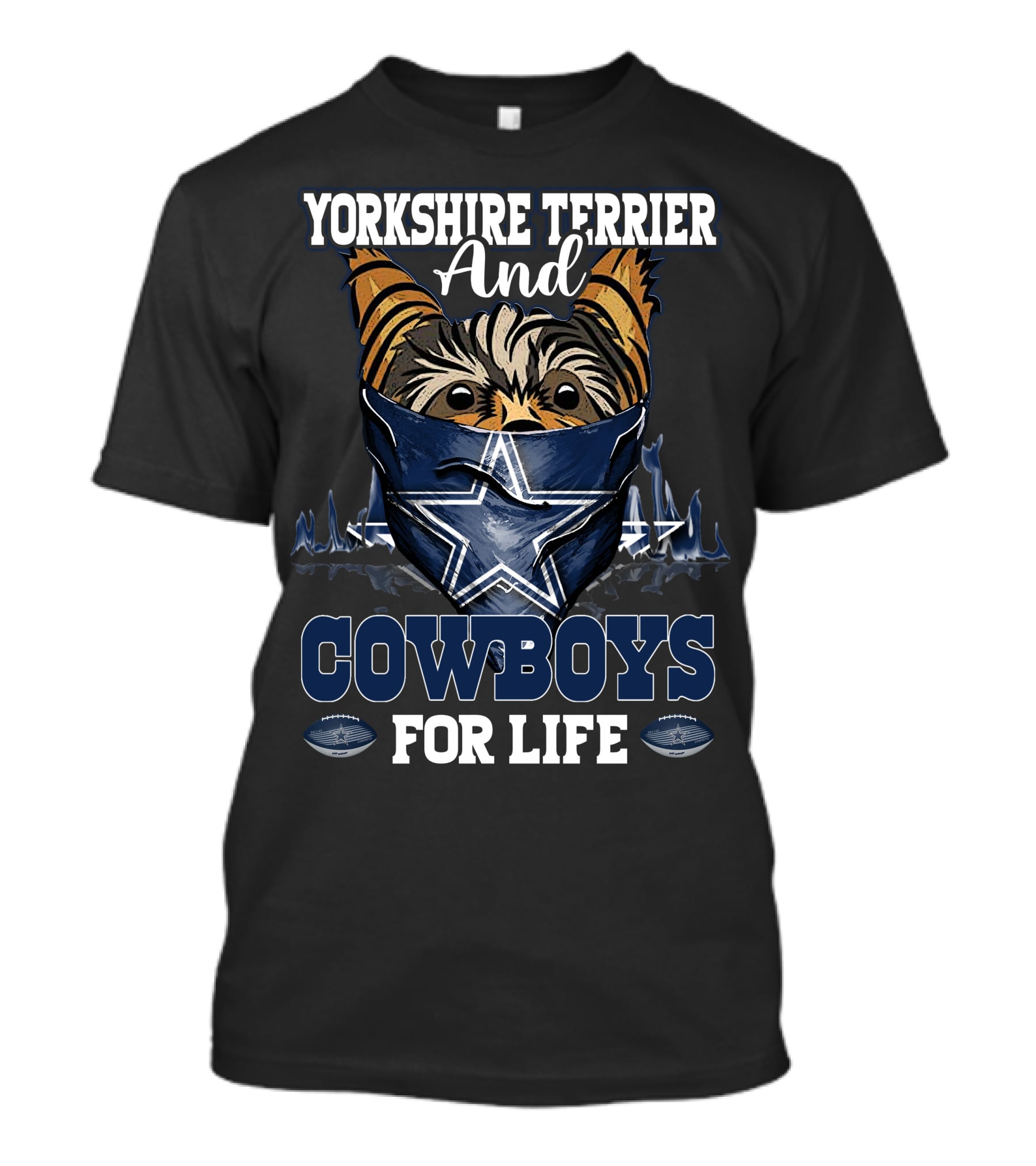 Yorkshire Terrier And Cowboys For Life T-Shirt