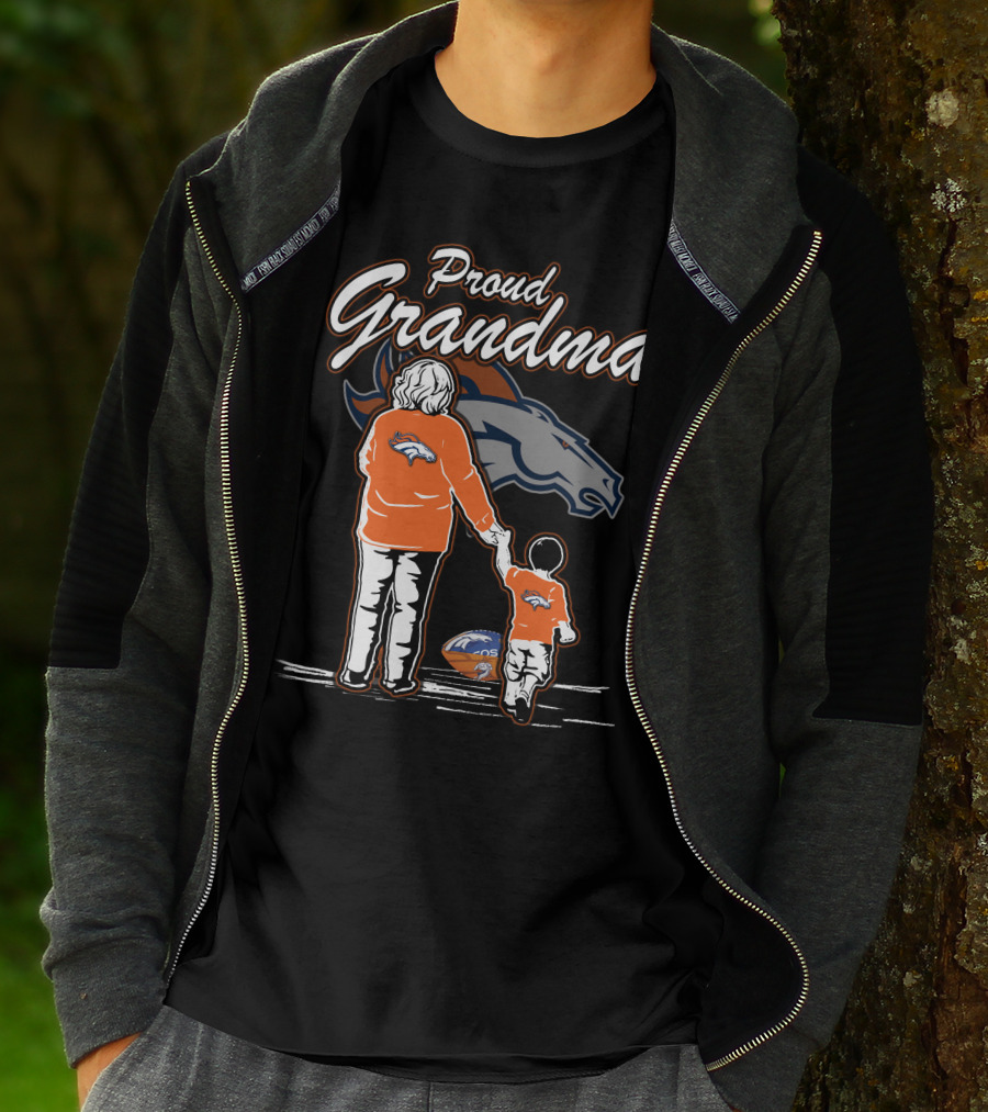 Proud Grandma Denver Broncos Fan With Child T-Shirt