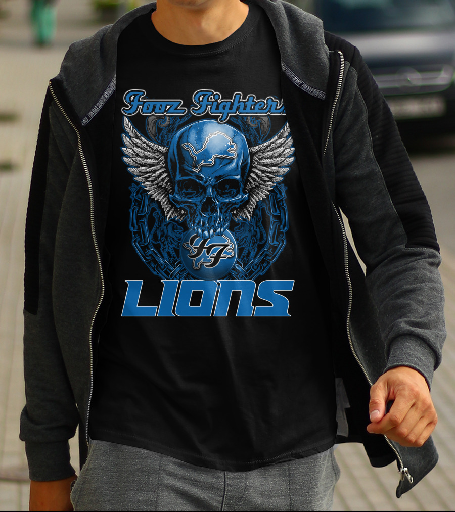 Foo Fighters Detroit Lions T-Shirt