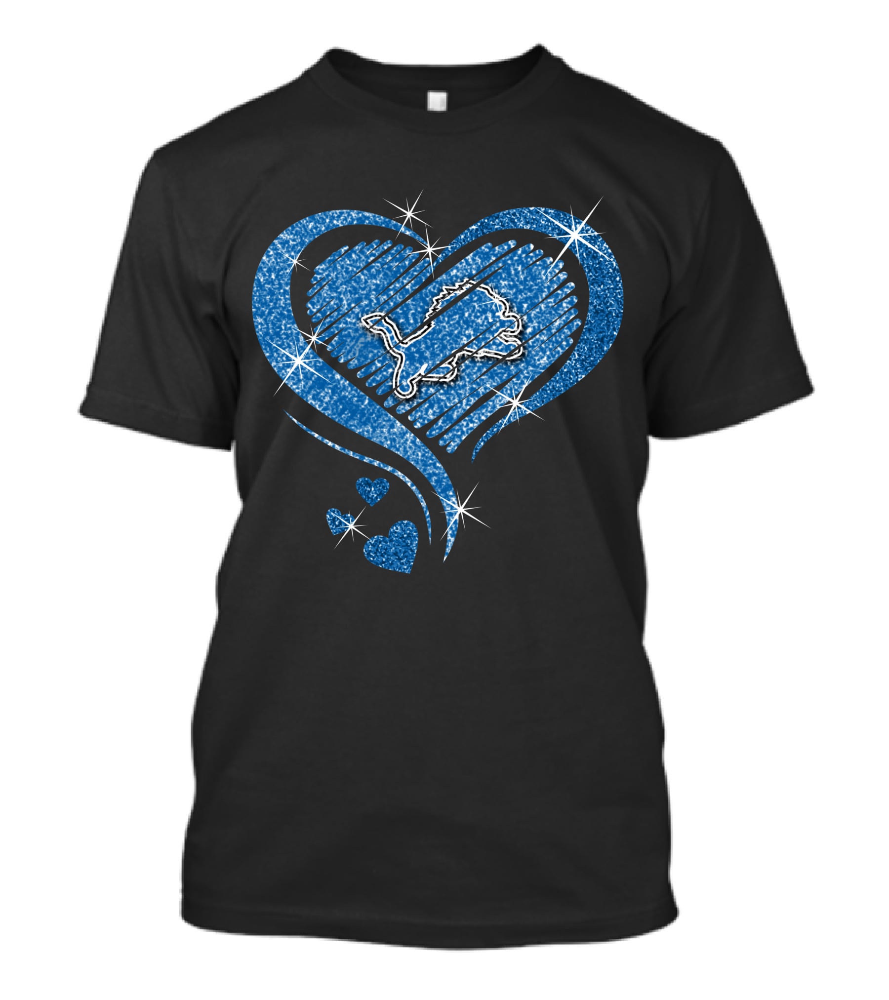 Heart Diamond Lions Sparkle T-Shirt