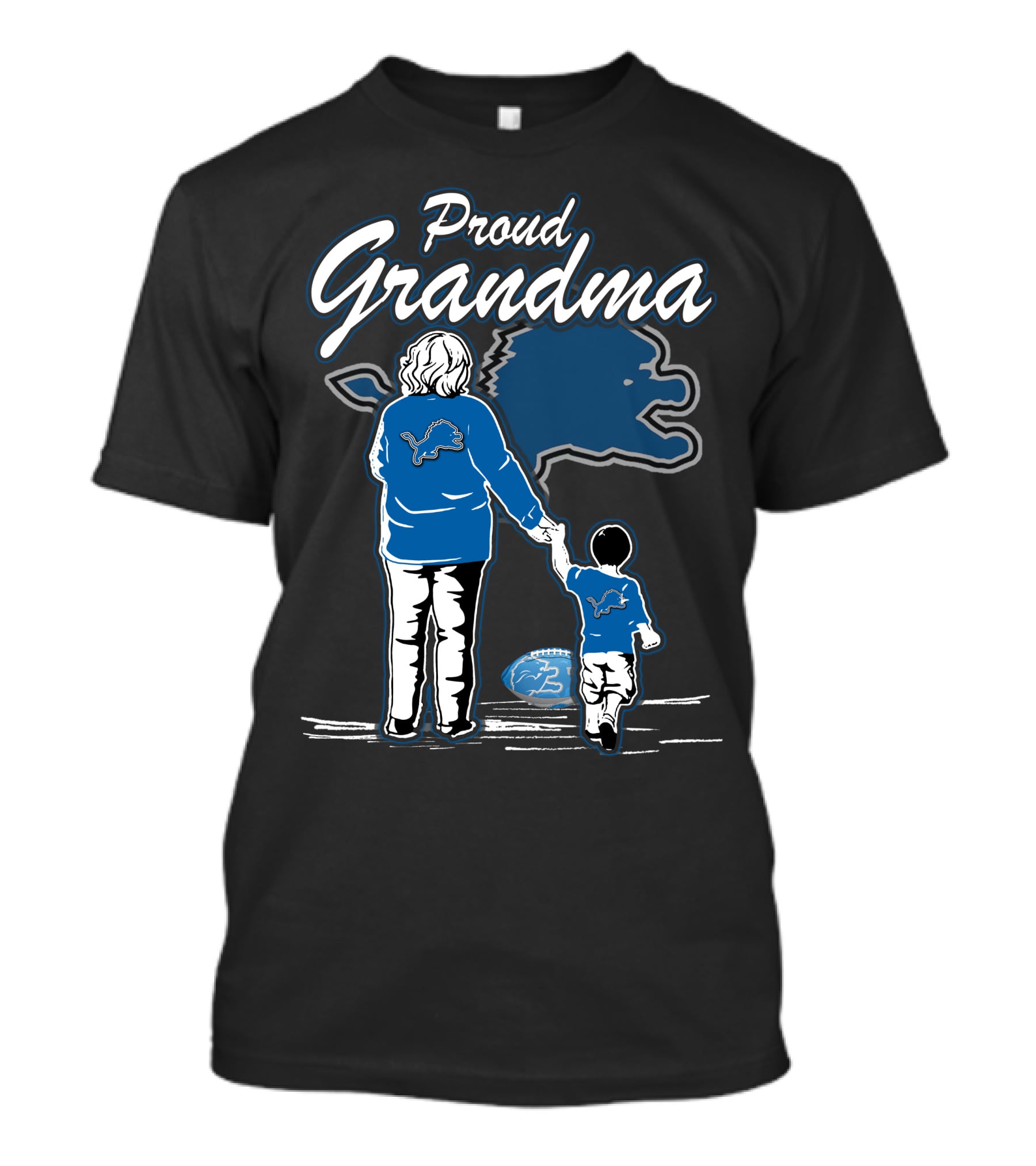 Proud Grandma Detroit Lions Family Togetherness And Team Spirit T-Shirt
