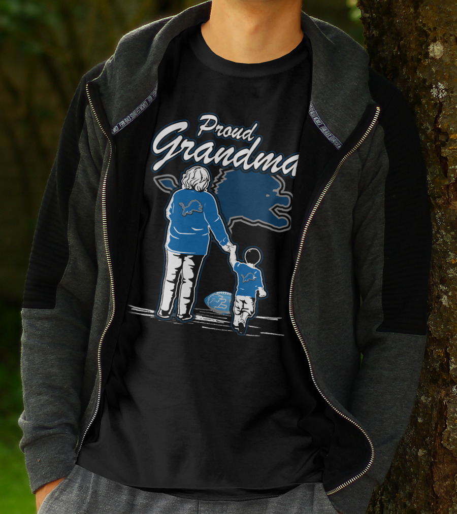 Proud Grandma Detroit Lions Family Togetherness And Team Spirit T-Shirt