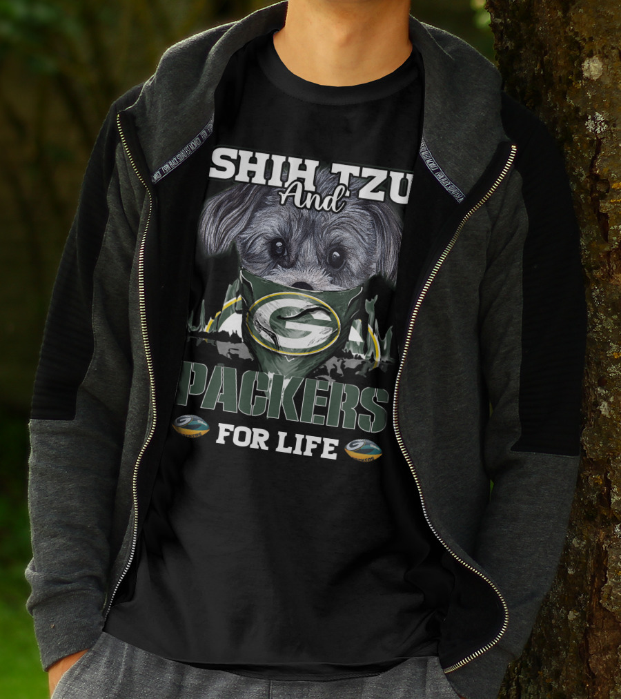 SHIH TZU And PACKERS FOR LIFE T-Shirt