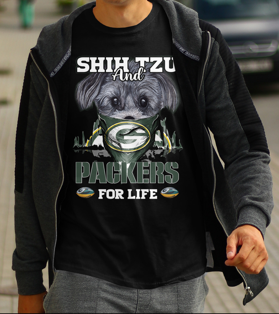 SHIH TZU And PACKERS FOR LIFE T-Shirt