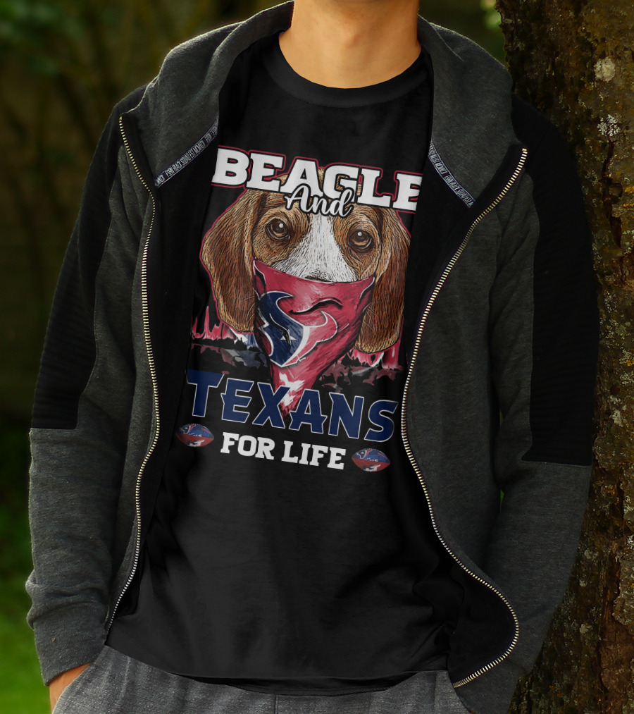 Beagle And Texans For Life T-Shirt