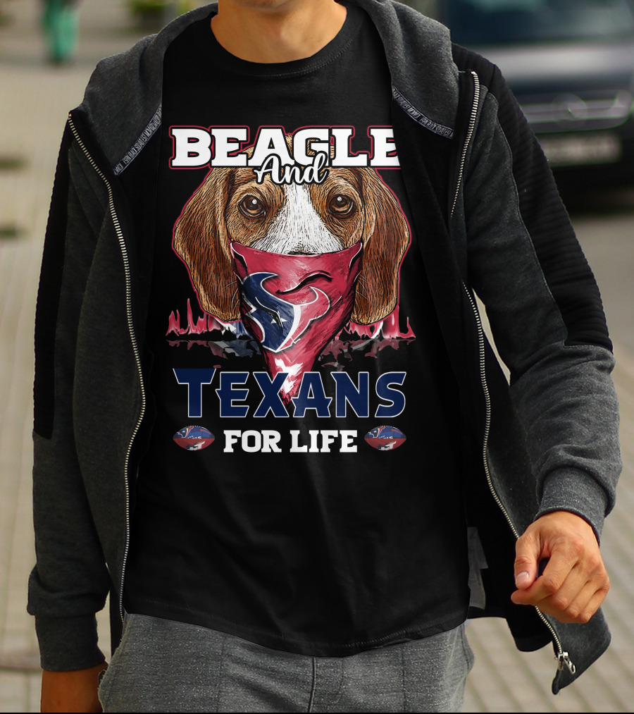 Beagle And Texans For Life T-Shirt