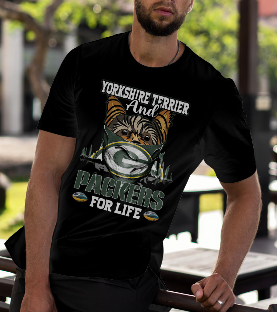 Yorkshire Terrier And Packers For Life T-Shirt