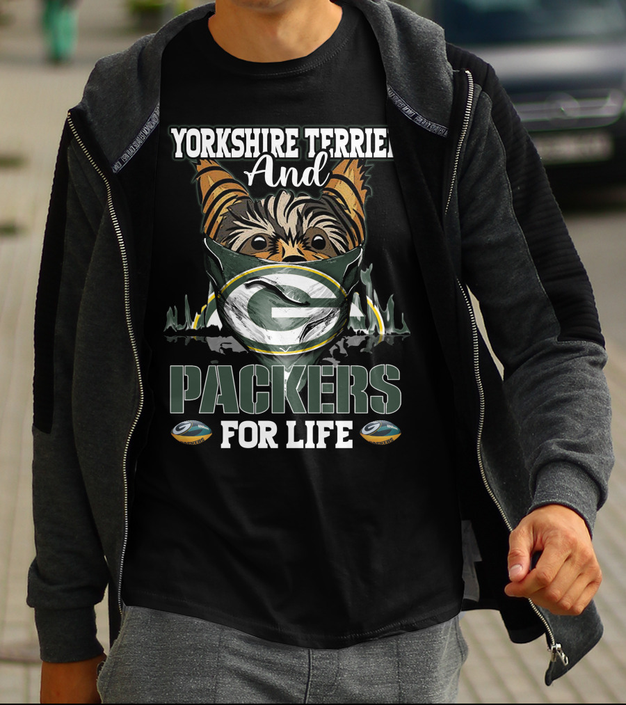 Yorkshire Terrier And Packers For Life T-Shirt