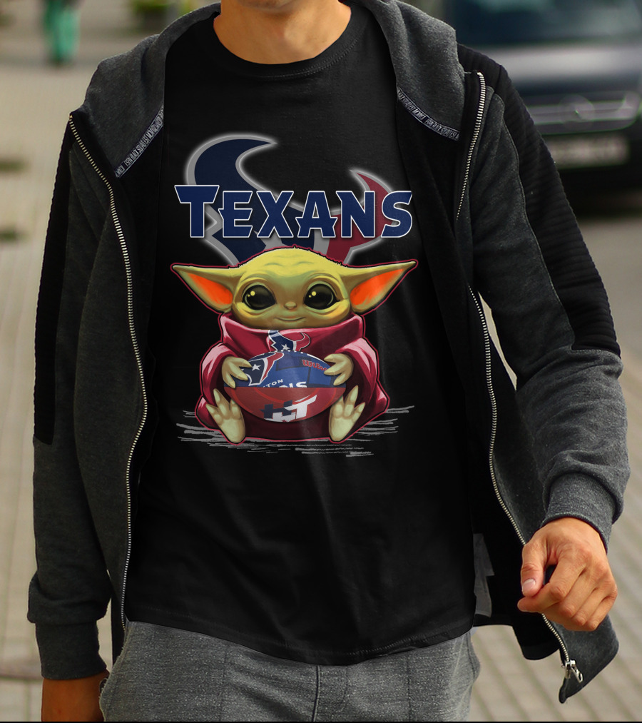 Texans Yoda Star Wars Football Fan T-Shirt