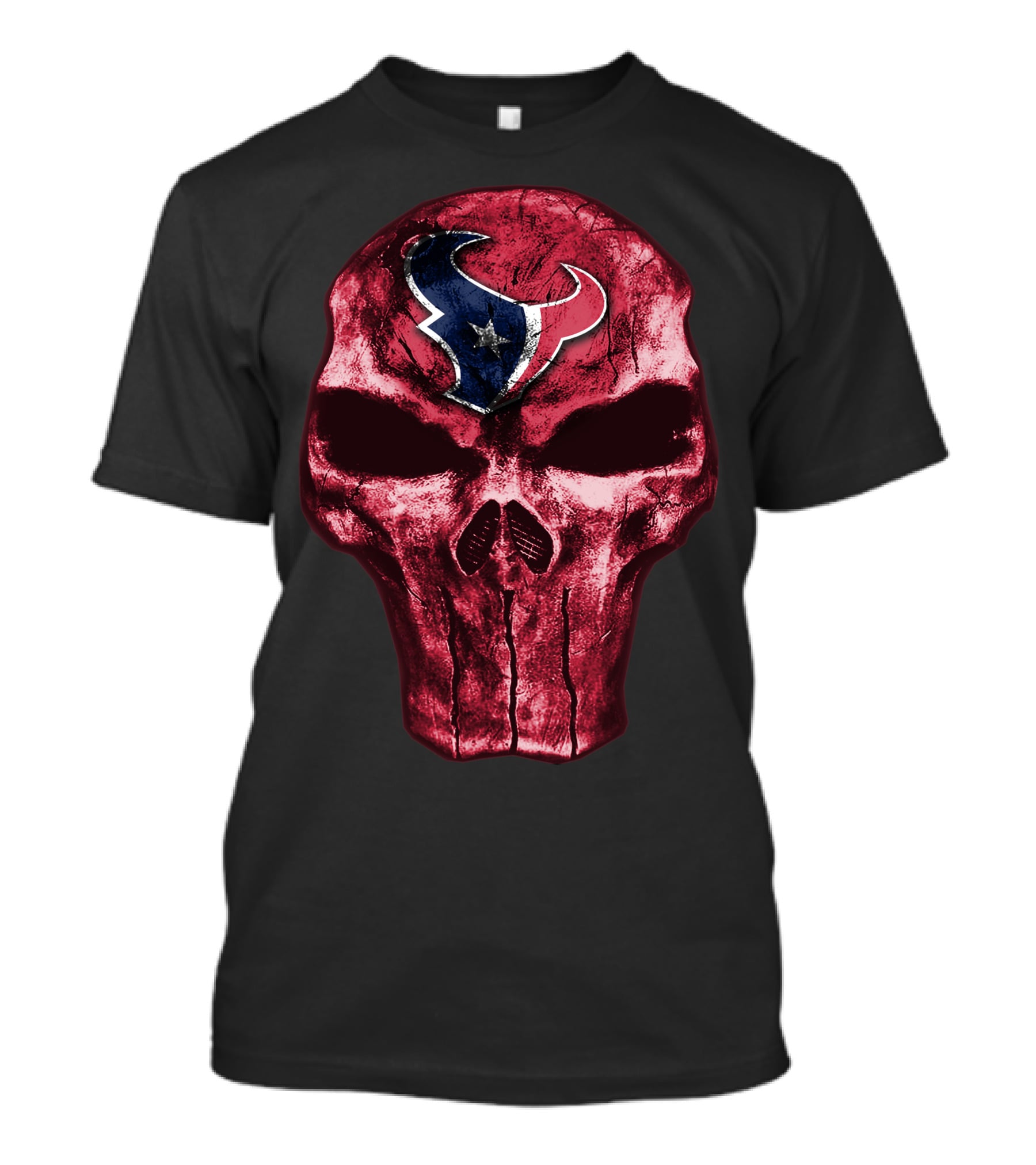 Skull Houston Texans T-Shirt