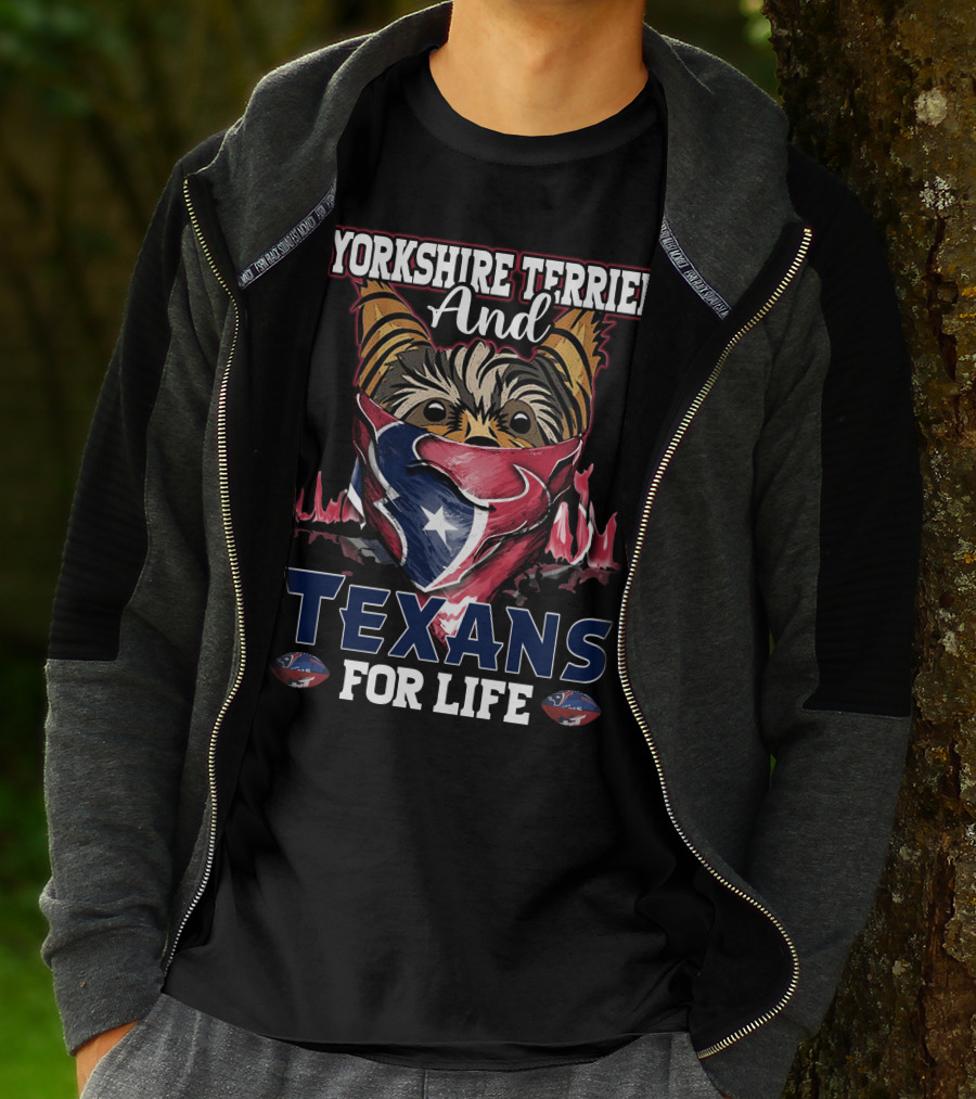 Yorkshire Terrier And Texans For Life T-Shirt
