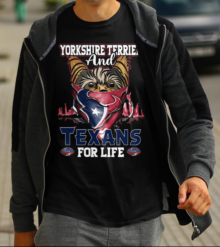 Yorkshire Terrier And Texans For Life T-Shirt