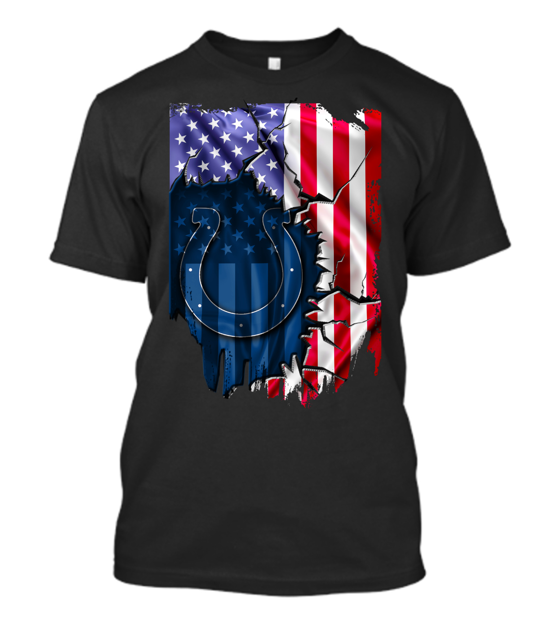 Indianapolis Colts American Flag Polo T-Shirt